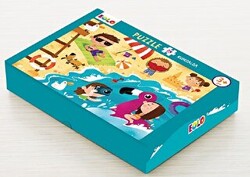 24 Parça Yer Puzzle - Kumsalda - 1