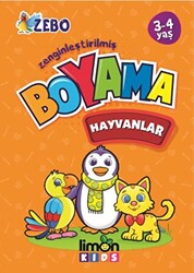 3-4 Yaş Zenginleştirilmiş Boyama - Hayvanlar - 1