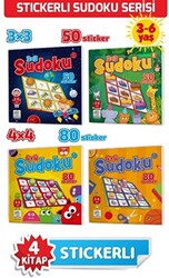 3-6 Yaş Stickerlı Sudoku Seti Dikkat ve Zeka Geliştiren Bulmacalar Serisi, 260 Adet Çıkartma - Yükselen Zeka Yayınları
