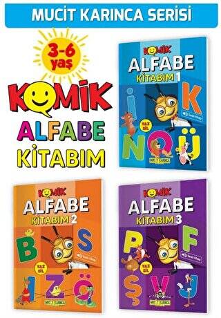3-6 Yaş YAZ-SİL Komik Alfabe Kitabım Harfleri Öğrenme ve Yazma, Okumaya Hazırlık, Dikkat Geliştiren Etkinlikler, Sesli Kitaplar - 1