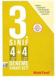 3. Sınıf 4+4 Deneme Sınavı Seti - BlokTest Yayınları
