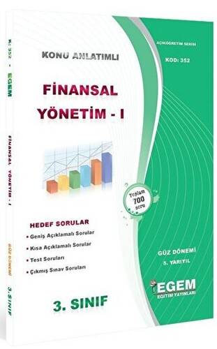 3. Sınıf 5. Yarıyıl Finansal Yönetim 1 Konu Anlatımlı Soru Bankası Kod 352 - 1