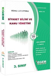 3. Sınıf 5. Yarıyıl Siyaset Bilimi ve Kamu Yönetimi Konu Anlatımlı Soru Bankası - Kod 312 - 1