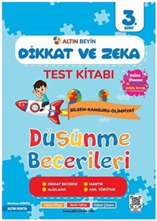 3. Sınıf Altın Beyin Dikkat ve Zeka Kitabı - 1