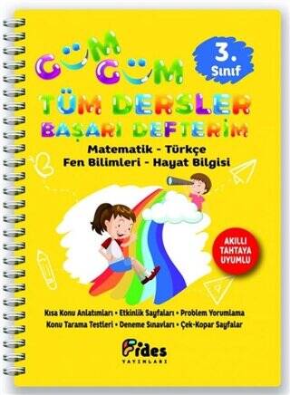 3. Sınıf Güm Güm Tüm Dersler Başarı Defterim - 1