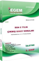 3. Sınıf İşletme Çıkmış Sınav Soruları 2012-2018Bahar Dönemi - 1