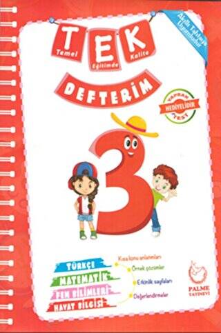 3. Sınıf Tek Defterim Yaprak Test Hediyeli - 1