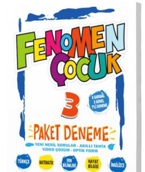 3. Sınıf Tüm Dersler Paket Deneme 7 Deneme Fenomen Çocuk - Fenomen Çocuk