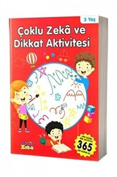 3 Yaş Çoklu Zeka ve Dikkat Aktivitesi - Kırmızı Kitap - 1