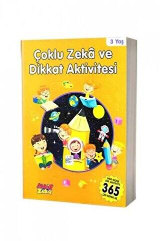 3 Yaş Çoklu Zeka ve Dikkat Aktivitesi - Turuncu Kitap - 1