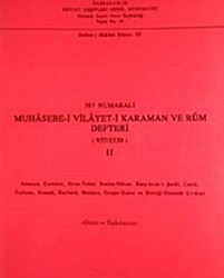 387 Numaralı Muhasebe-i Vilayet-i Karaman ve Rum Defteri 937-1530 - 2 - 1