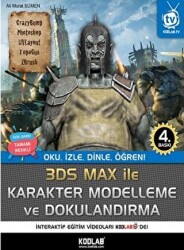 3D Studio Max Karakter Modelleme ve Dokulandırma Renkli Baskı - 1