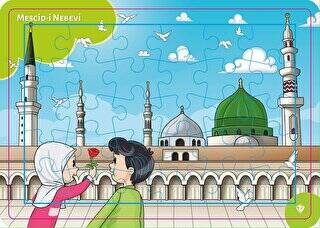 4-6 Yaş Değerli Mekanlar Mescidi Nebevi Puzzle 30 Parça - 1
