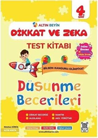 4. Sınıf Altın Beyin Dikkat ve Zeka Kitabı - 1