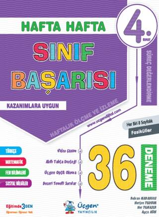 4. Sınıf Hafta Hafta Sınıf Başarısı - 36 Fasikül - 1