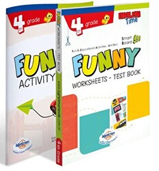 4. Sınıf İngilizce Funny Worksheets and Test Book + Activity Book - 1
