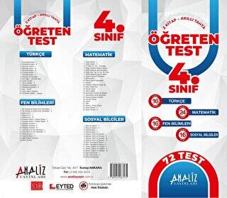 4. Sınıf Öğreten Yaprak Test - 1