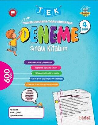4. Sınıf Tek Deneme Sınavı Kitabım - 1