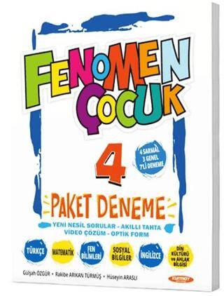 4. Sınıf Tüm Dersler Paket Deneme 7 Deneme Fenomen Çocuk - 1