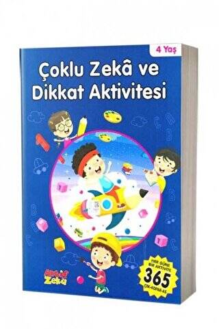 4 Yaş Çoklu Zeka ve Dikkat Aktivitesi - Mavi Kitap - 1