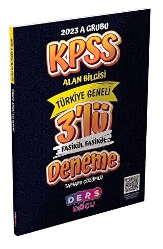 4015 - KPSS A Grubu Alan Bilgisi 3 `lü Fasikül Fasikül Deneme Sınavı Ders Koçu - 1