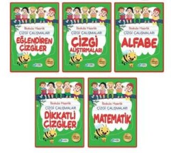 5-6 Yaş Çizgi Çalışmaları Seti - 5 Kitap - Harika Çocuk Yayınları