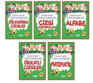 5-6 Yaş Çizgi Çalışmaları Seti - 5 Kitap - 1