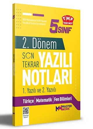 5. Sınıf 2. Dönem 1. ve 2. Yazılı Notları Son Tekrar Master Work - 1