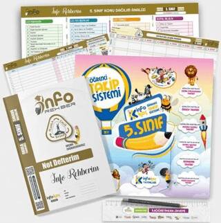 5. Sınıf 2026 BURSLULUK İnfo Koç Öğrenci-Öğretmen Destek Sistemi ÖDS Öğrenci Koçluğu Takip Seti - 1