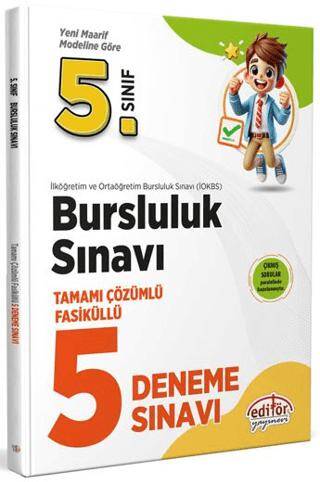 5. Sınıf Bursluluk Sınavı Tamamı Çözümlü 5 Deneme Sınavı - 1