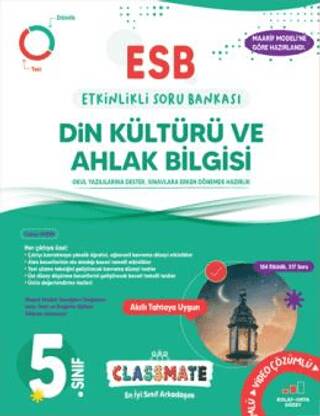 5. Sınıf Classmate Din Kültürü ve Ahlak Bilgisi Etkinlikli Soru Bankası - 1