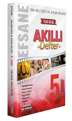 5. Sınıf Din Kültürü ve Ahlak Bilgisi Efsane Akıllı Defter - 1