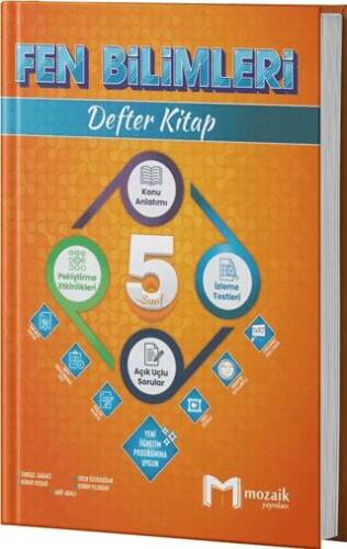 5. Sınıf Fen Bilimleri Defter Kitap - 1