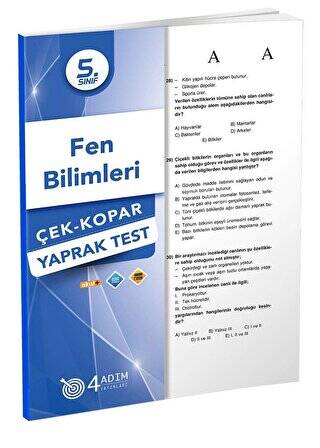 5. Sınıf Fen Bilimleri Yaprak Test - 1