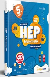 5. Sınıf Haftalık Hep Matematik 40 Deneme - 1