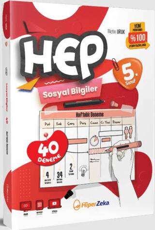 5. Sınıf HEP Sosyal Bilgiler Haftalık Deneme Föyleri - 1
