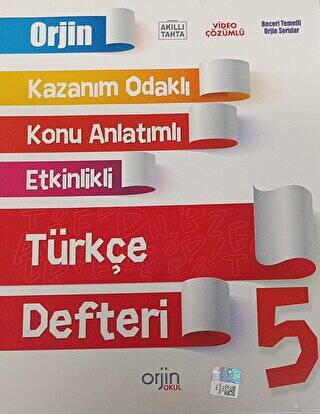 5. Sınıf Kazanım Odaklı - Konu Anlatımlı - Etkinlikli Türkçe Defteri - 1