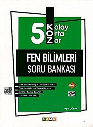 5. Sınıf Koz Fen Bilimleri Soru Bankası - 1