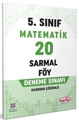 5. Sınıf Matematik 20 Sarmal Föy Deneme Sınavı - 1
