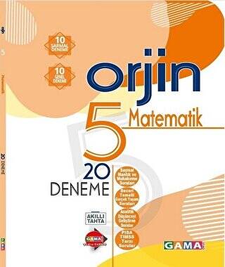 5. Sınıf Matematik Orjin 20 Deneme - 1