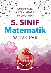5. Sınıf Matematik Yaprak Testi - 1