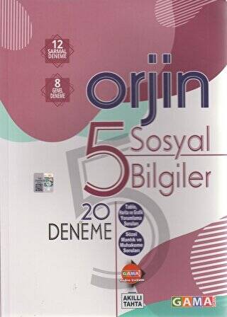 5. Sınıf Orjin Sosyal Bilgiler Denemeleri - 1