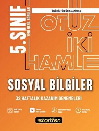 5. Sınıf Sosyal Bilgiler 32 Haftalık Kazanım Denemeleri - 1