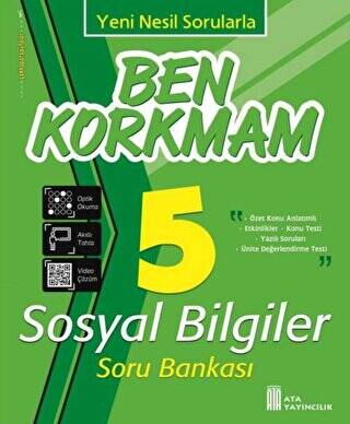 5. Sınıf Sosyal Bilgiler Ben Korkmam Soru Bankası - 1