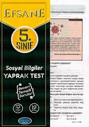 5. Sınıf Sosyal Bilgiler Efsane Çek Kopart Yaprak Test - 1