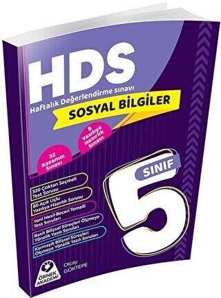 5. Sınıf Sosyal Bilgiler Haftalık Değerlendirme Sınavı HDS - 1