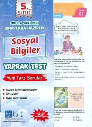 5. Sınıf Sosyal Bilgiler Yaprak Test - 1