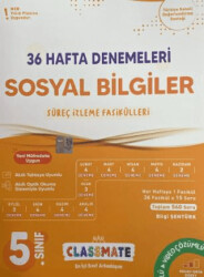 5. Sınıf Sosyal Bilimler Classmate 36 Hafta Denemeleri - 1