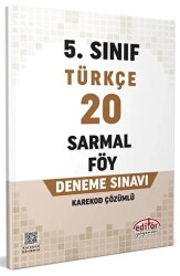 5. Sınıf Türkçe 20 Sarmal Föy Deneme Sınavı - 1