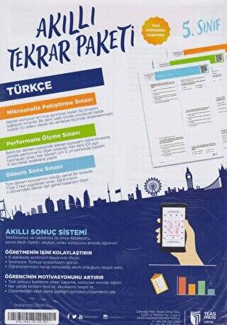 5. Sınıf Türkçe Akıllı Tekrar Paketi - 1